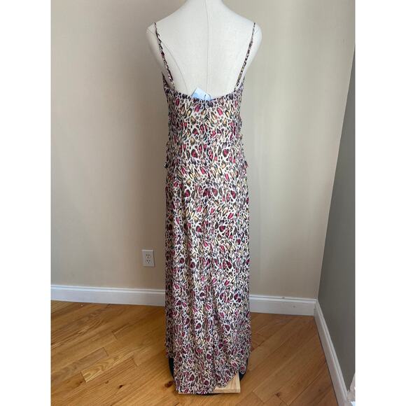 NEW Revolve Majorelle Maxi Dress Medium Talia Animal Leopard Print Side Slit - Picture 4 of 10